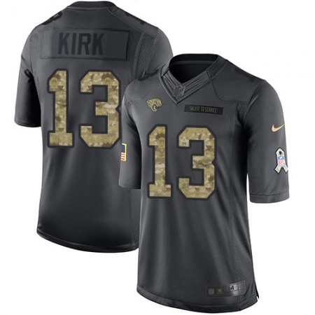 Nike Jaguars #13 Christian Kirk Black Men's Stitched NFL Limited 2016 Salute To Service Jersey