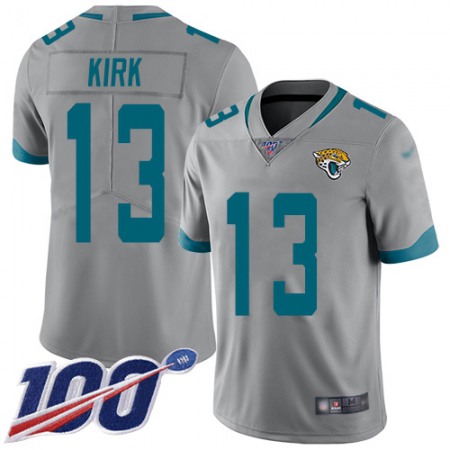 Nike Jaguars #13 Christian Kirk Silver Men's Stitched NFL Limited Inverted Legend 100th Season Jersey