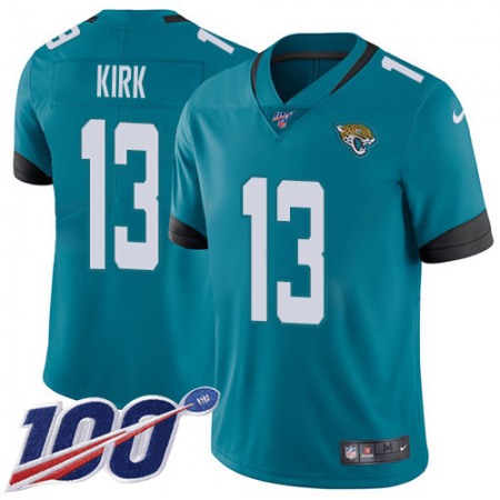 Nike Jaguars #13 Christian Kirk Teal Green Alternate Men's Stitched NFL 100th Season Vapor Limited Jersey