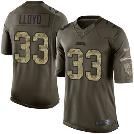 Nike Jaguars #33 Devin Lloyd Green Men's Stitched NFL Limited 2015 Salute to Service Jersey