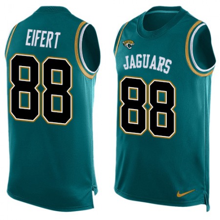 Nike Jaguars #88 Tyler Eifert Teal Green Alternate Men's Stitched NFL Limited Tank Top Jersey