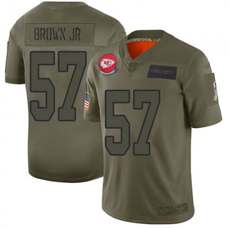 Nike Chiefs #57 Orlando Brown Jr. Camo Men's Stitched NFL Limited 2019 Salute To Service Jersey