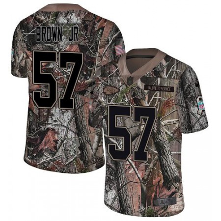 Nike Chiefs #57 Orlando Brown Jr. Camo Men's Stitched NFL Limited Rush Realtree Jersey