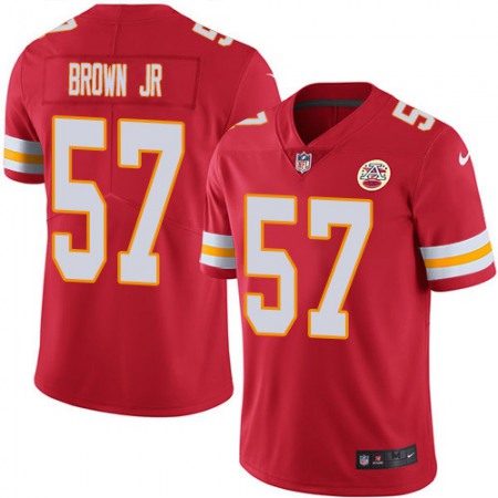 Nike Chiefs #57 Orlando Brown Jr. Red Team Color Men's Stitched NFL Vapor Untouchable Limited Jersey
