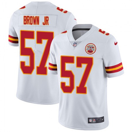 Nike Chiefs #57 Orlando Brown Jr. White Men's Stitched NFL Vapor Untouchable Limited Jersey
