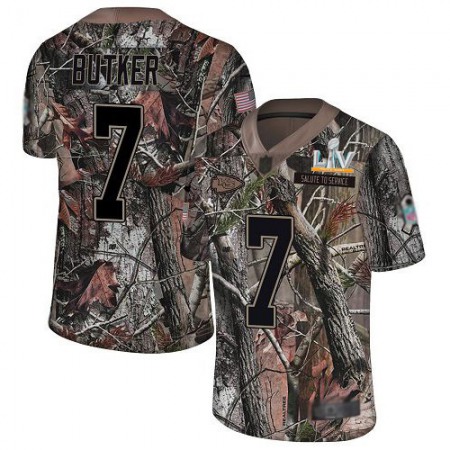 Nike Chiefs #7 Harrison Butker Camo Men's Super Bowl LV Bound Stitched NFL Limited Rush Realtree Jersey