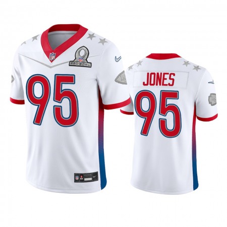 Nike Chiefs #95 Chris Jones Men's NFL 2022 AFC Pro Bowl Game Jersey White