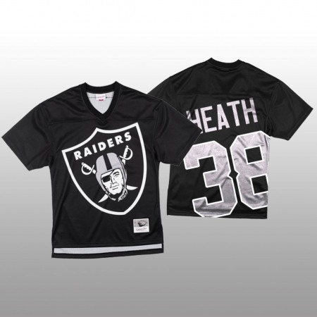 NFL Las Vegas Raiders #38 Jeff Heath Black Men's Mitchell & Nell Big Face Fashion Limited NFL Jersey