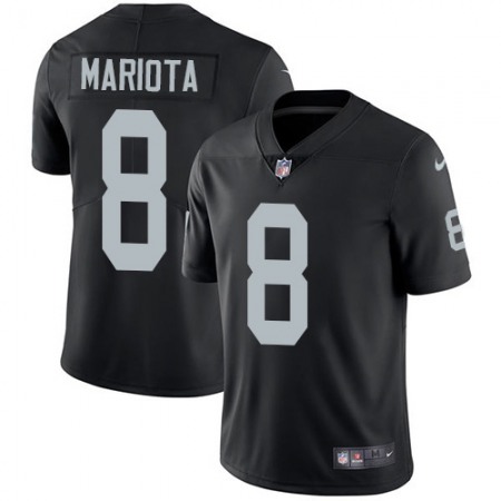 Nike Raiders #8 Marcus Mariota Black Team Color Men's Stitched NFL Vapor Untouchable Limited Jersey
