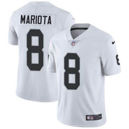 Nike Raiders #8 Marcus Mariota White Men's Stitched NFL Vapor Untouchable Limited Jersey