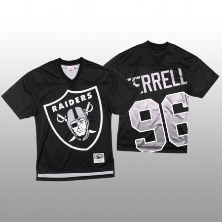 NFL Las Vegas Raiders #96 Clelin Ferrell Black Men's Mitchell & Nell Big Face Fashion Limited NFL Jersey