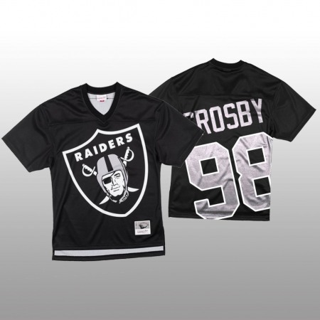 NFL Las Vegas Raiders #98 Maxx Crosby Black Men's Mitchell & Nell Big Face Fashion Limited NFL Jersey