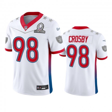 Nike Raiders #98 Maxx Crosby Men's NFL 2022 AFC Pro Bowl Game Jersey White