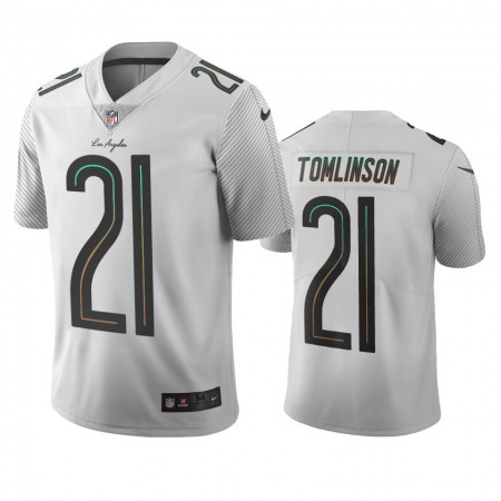 Los Angeles Chargers #21 Ladainian Tomlinson White Vapor Limited City Edition NFL Jersey