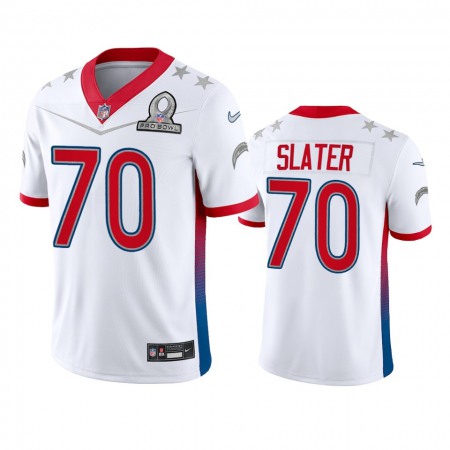 Nike Chargers #70 Rashawn Slater Men's NFL 2022 AFC Pro Bowl Game Jersey White