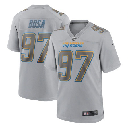 Los Angeles Chargers #97 Joey Bosa Nike Men's Gray Atmosphere Fashion Game Jersey