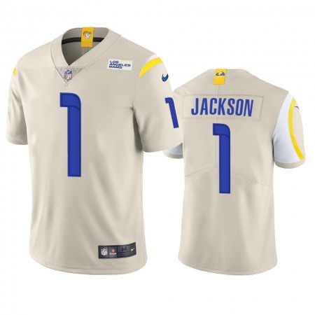 Los Angeles Rams #1 Desean Jackson Men's Nike Vapor Limited NFL Jersey - Bone