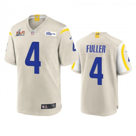Los Angeles Rams #4 Jordan Fuller Men's Super Bowl LVI Patch Nike Game NFL Jersey - Bone