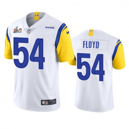 Los Angeles Rams #54 Leonard Floyd Men's Super Bowl LVI Patch Nike Alternate Vapor Limited NFL Jersey - White