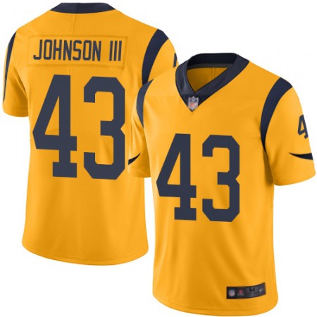 Nike Rams #43 John Johnson III Gold Men's Stitched NFL Limited Rush Jersey
