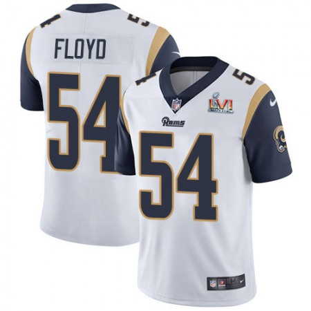 Nike Rams #54 Leonard Floyd White Super Bowl LVI Patch Men's Stitched NFL Vapor Untouchable Limited Jersey