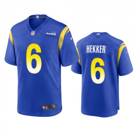 Los Angeles Rams #6 Johnny Hekker Men's Nike Game NFL Jersey - Royal