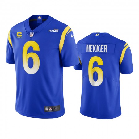 Los Angeles Rams #6 Johnny Hekker Men's Nike Vapor Limited NFL Jersey - Royal
