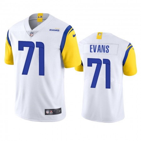 Los Angeles Rams #71 Bobby Evans Men's Nike Alternate Vapor Limited NFL Jersey - White