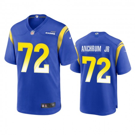 Los Angeles Rams #72 Tremayne Anchrum Jr. Men's Nike Game NFL Jersey - Royal