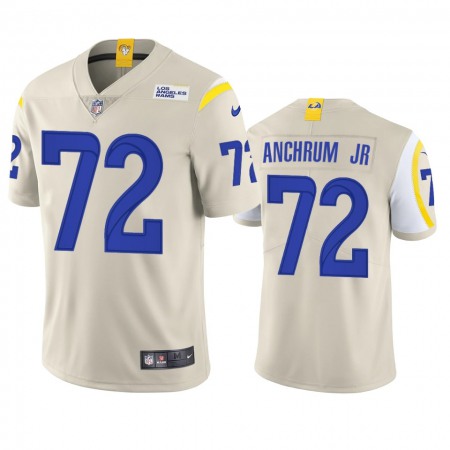 Los Angeles Rams #72 Tremayne Anchrum Jr. Men's Nike Vapor Limited NFL Jersey - Bone