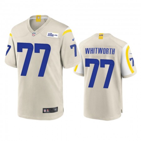 Los Angeles Rams #77 Andrew Whitworth Men's Nike Game NFL Jersey - Bone