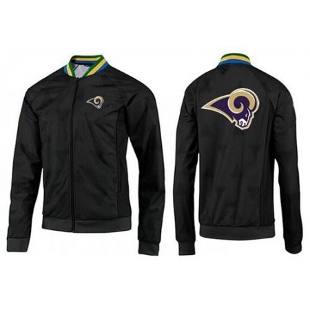 NFL Los Angeles Rams Team Logo Jacket Black_1