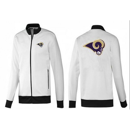 NFL Los Angeles Rams Team Logo Jacket White_1