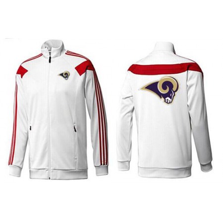 NFL Los Angeles Rams Team Logo Jacket White_2