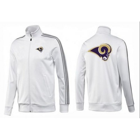 NFL Los Angeles Rams Team Logo Jacket White_3
