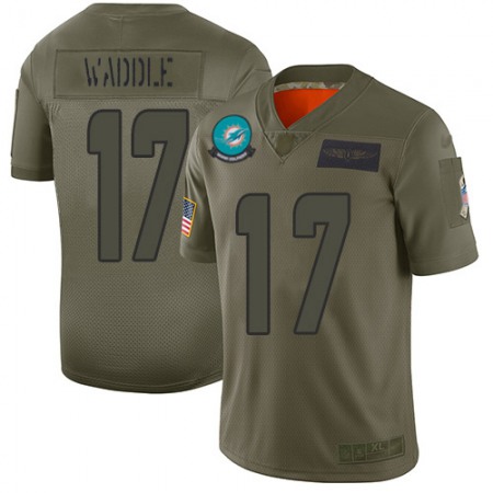 Nike Dolphins #17 Jaylen Waddle Camo Men's Stitched NFL Limited 2019 Salute To Service Jersey