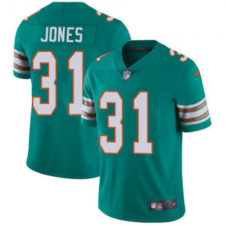Nike Dolphins #31 Byron Jones Aqua Green Alternate Men's Stitched NFL Vapor Untouchable Limited Jersey