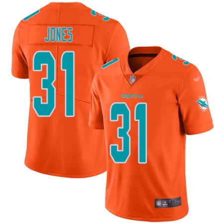 Nike Dolphins #31 Byron Jones Orange Men's Stitched NFL Limited Inverted Legend Jersey