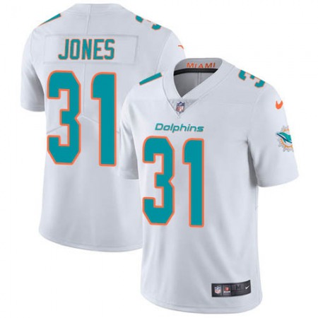 Nike Dolphins #31 Byron Jones White Men's Stitched NFL Vapor Untouchable Limited Jersey
