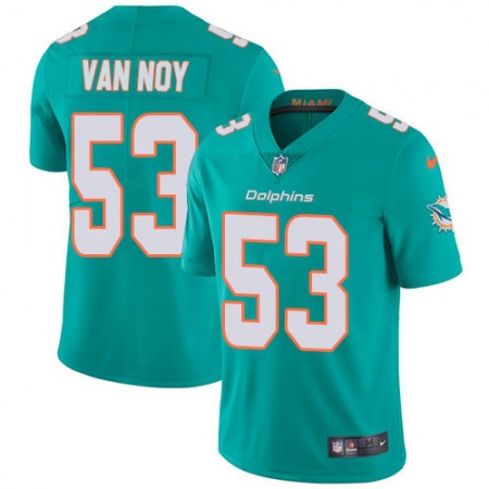 Nike Dolphins #53 Kyle Van Noy Aqua Green Team Color Men's Stitched NFL Vapor Untouchable Limited Jersey
