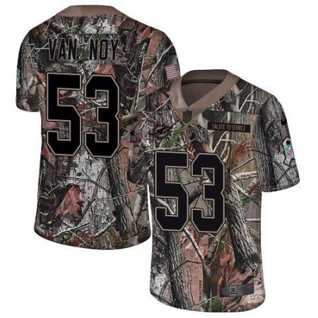 Nike Dolphins #53 Kyle Van Noy Camo Men's Stitched NFL Limited Rush Realtree Jersey