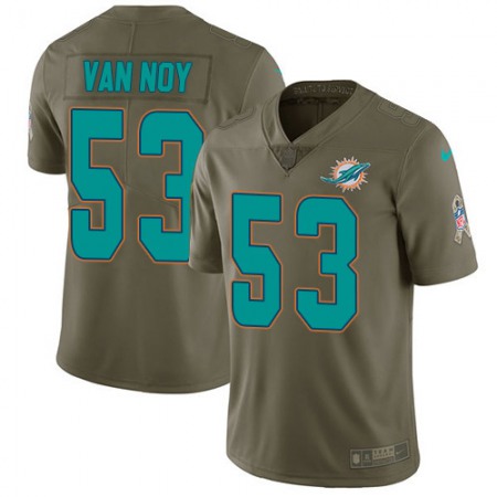 Nike Dolphins #53 Kyle Van Noy Olive Men's Stitched NFL Limited 2017 Salute To Service Jersey