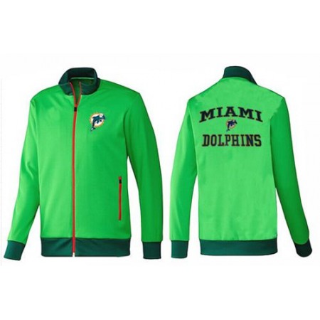 NFL Miami Dolphins Heart Jacket Green_2