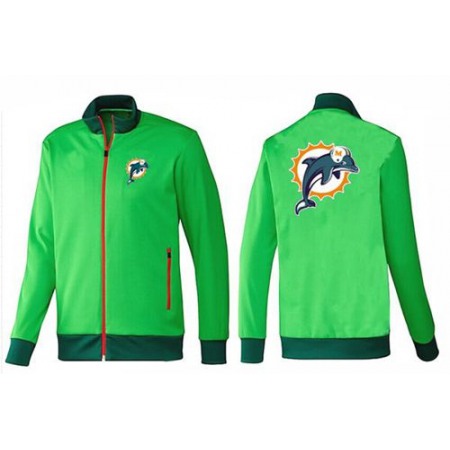 NFL Miami Dolphins Team Logo Jacket Green_1