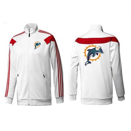 NFL Miami Dolphins Team Logo Jacket White_2