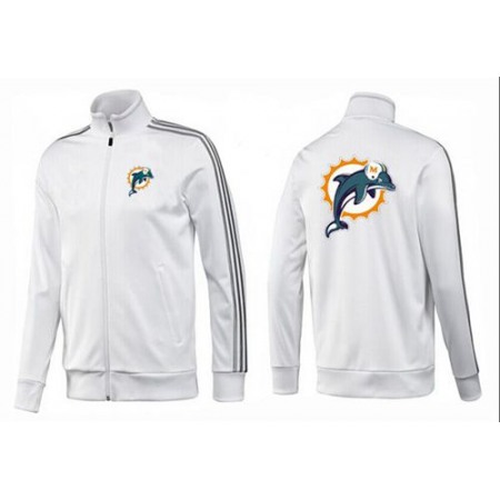 NFL Miami Dolphins Team Logo Jacket White_3