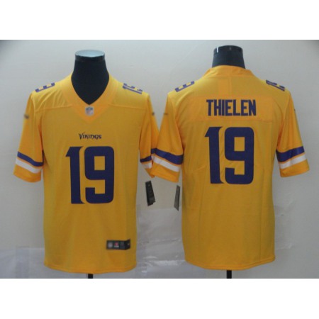 Nike Vikings #19 Adam Thielen Gold Men's Stitched NFL Limited Inverted Legend Jersey