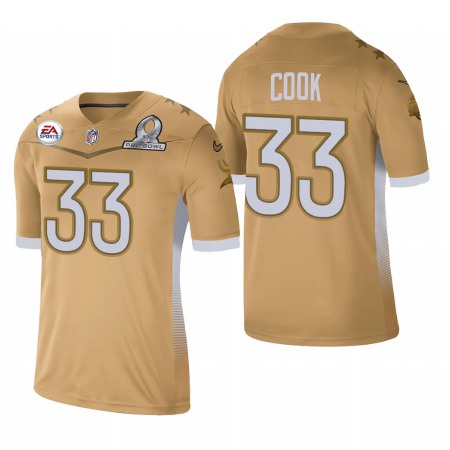 Minnesota Vikings #33 Dalvin Cook 2021 NFC Pro Bowl Game Gold NFL Jersey