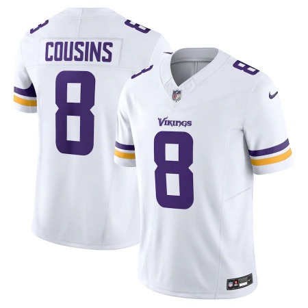 Minnesota Vikings #8 Kirk Cousins Nike Men's White Vapor F.U.S.E. Limited Jersey