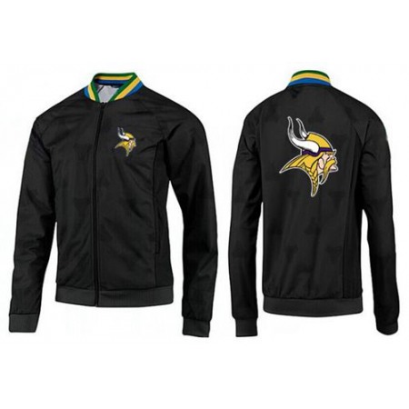 NFL Minnesota Vikings Team Logo Jacket Black_3